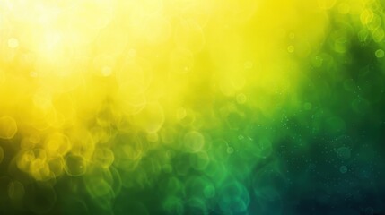 Poster - A soft, blurred background with yellow and green bokeh, creating a warm, dreamy atmosphere