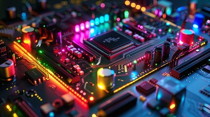 an abstract hardware board
