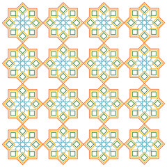 Poster - Seamless pattern with arabic geometric ornament. illustration of religious ornaments for many design purposes. Design digital illustration elements religious ornament