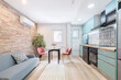 © ADDICTIVE STOCK - Modern small apartment interior with stylish design elements