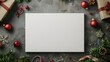 © TheWaterMeloonProjec - Christmas themed blank canvas mockup for design