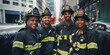 © Mr. Stocker - Group of firefighters in action gear