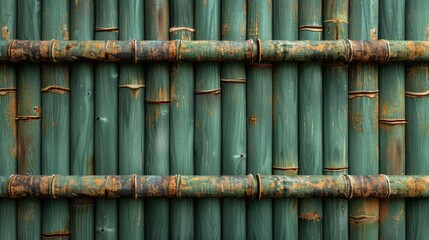 Wall Mural - Picture,modern, minimalist, a bamboo ,wood grain, natural wood color, light green, Japanese minimalist