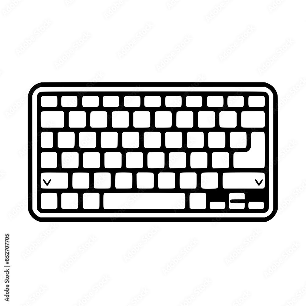 Vector de Stock blank computer keyboard svg, svg files for cricut ...
