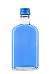 Wall Mural - Glass bottle with liquid on a white background. File contains clipping path.
