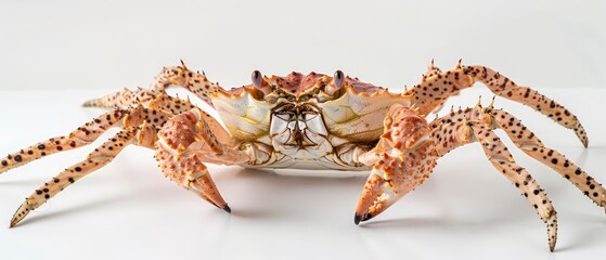 Wall Mural - red crab, a symbol of crustacean seafood and a delectable treat from the sea