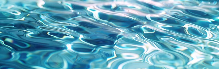 Poster - The image is of a body of water with ripples and waves. The water appears to be calm and serene, with a sense of tranquility and peace. The blue color of the water is soothing and calming