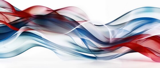 Wall Mural - Artistic depiction of light and color in waves, creating a dynamic illustration