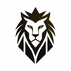Wall Mural - lion head mascot logo