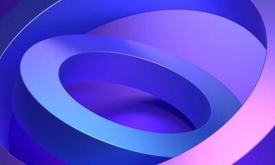 Poster - Abstract futuristic shapes, 3d render