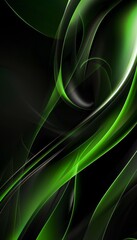 Aufkleber - Contemporary abstract green and black background design suitable for various applications