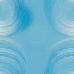 Poster - This is a photograph of an abstract pattern with blue circles. The circles are layered and overlap in a way that creates a sense of depth and dimension. The background is a light blue, and the circles