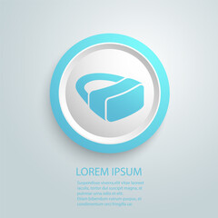 Poster - Vr Glasses vector icon. Can be used for printing, mobile and web applications.