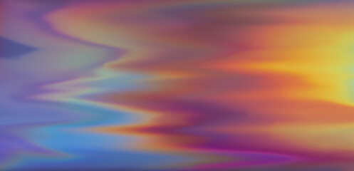 Poster - Glitched background with holographic stains.