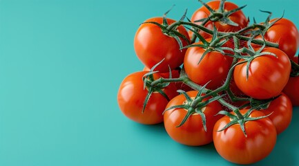 Wall Mural - tomatoes on a vine