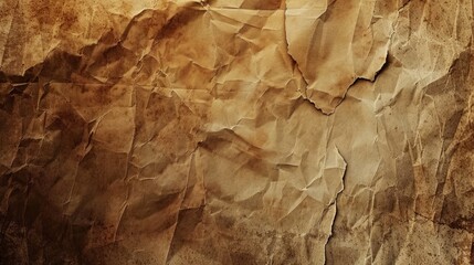 Wall Mural - Vintage paper texture with a brown aged and empty appearance