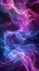 Wall Mural - cosmic waves abstract background