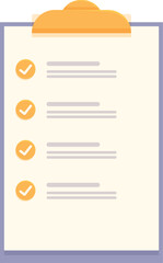 Poster - clipboard is displaying a completed checklist, with each item marked as done