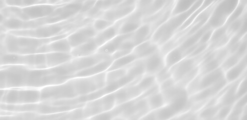 Wall Mural - Abstract white transparent water shadow surface texture natural ripple background