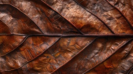 Poster - Texture of a dried brown leaf up close leaf of Bastard teak Butea monosperma Lam Taub