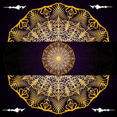 luxury golden mandala design 