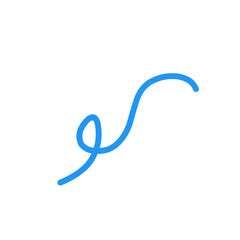 Abstract Squiggle Line Element