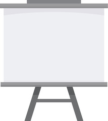 Aufkleber - blank whiteboard is standing on a tripod ready for a presentation