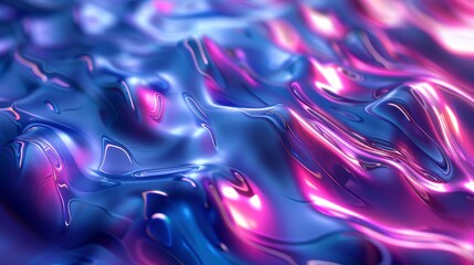 Abstract Blue and Pink Liquid Texture
