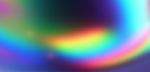Poster - Abstract bright blurred background in iridescent holographic colors.