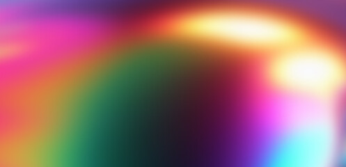 Poster - Abstract bright blurred background in iridescent holographic colors.