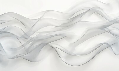 Abstract lines creating a flowing pattern on a white canvas