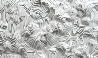 Fototapete - Abstract lines pattern on a white background, abstract background