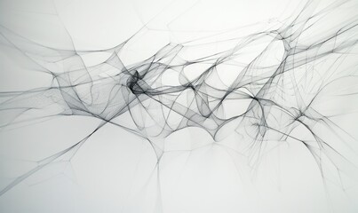 Abstract monochrome background with lines and curves