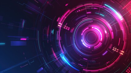 Wall Mural - futuristic background in abstract style