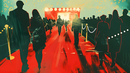 Wall Mural - a red carpet event