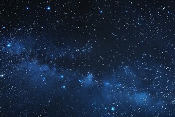 Wall Mural - starry night sky with dense clusters of stars and the milky way galaxy