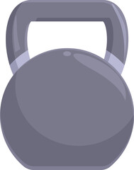 Wall Mural - Heavy grey kettlebell is ready for a functional cross fitness training session