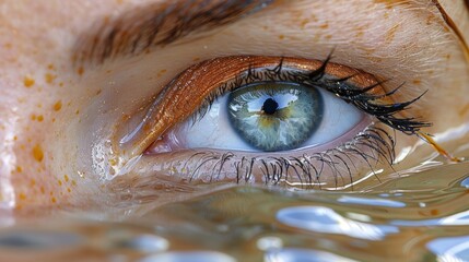 Poster - Illustrate a person with hypoglycemia experiencing blurred vision and tunnel vision, their surroundings fading into obscurity as they struggle to