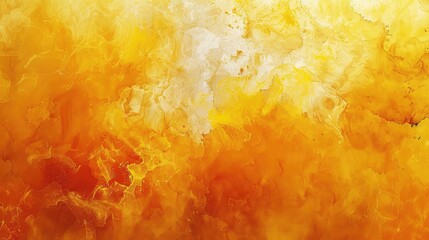 Poster - Vibrant Yellow Abstract Artwork: Trendy Tie Dye Watercolor Background
