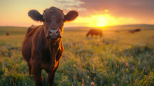 Black Angus Cattle At Sunset Free Stock Photo - Public Domain Pictures