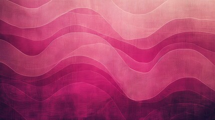 Poster - Gradient of magenta waves paired with digital noise and grain texture creates an abstract y2k backdrop in a nostalgic retro style reminiscent of the 80s and 90s Suitable for walls or wallpa