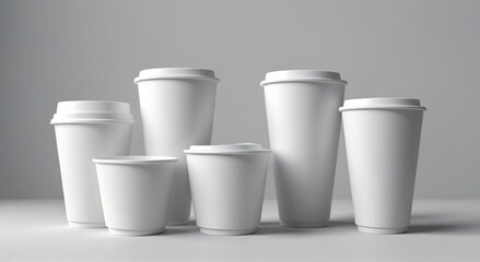 Canvas Print - white plastic cup