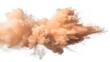 © XtzStudio - Tan cloud of sand blown on a white background