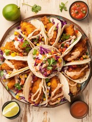 tasty fresh fish taco salsa, ai