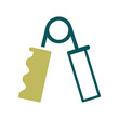 © nasik - Hand grip vector icon. Fitness and gym symbol