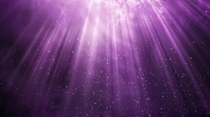 Wall Mural - a purple light beam shines down from the top left corner of an empty background, creating a bright a