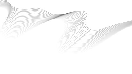 Wall Mural - Abstract wave element for design. Digital frequency track equalizer. Stylized line art background. Wave with lines created using blend tool. Curved wavy line, smooth stripe.