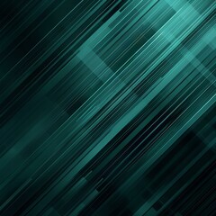Aufkleber - an abstract image featuring a dark teal background with diagonal lines of various shades of green, i