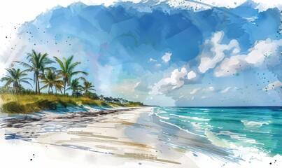 Wall Mural - paradise beach tulsa ok 