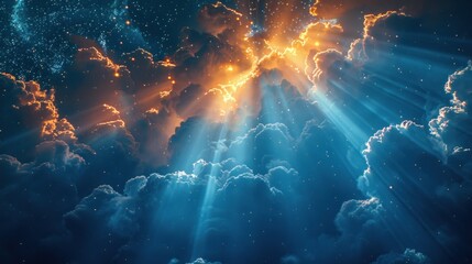 Wall Mural - Abstract background of light from heaven